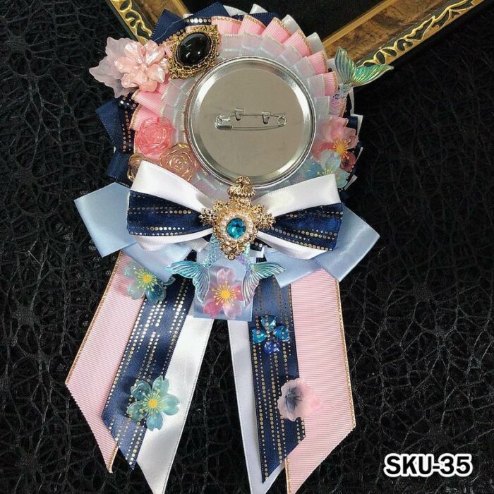 Handmade Ita Bag Rosette Ribbon Accessory Ornament 58mm - Image 35